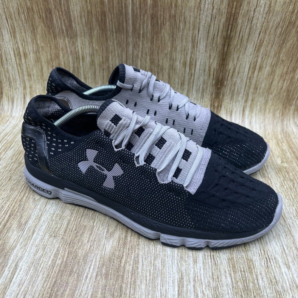 Under Armour Speedform Slingshot Men's Size 13 Black Grey Knit Running Shoes